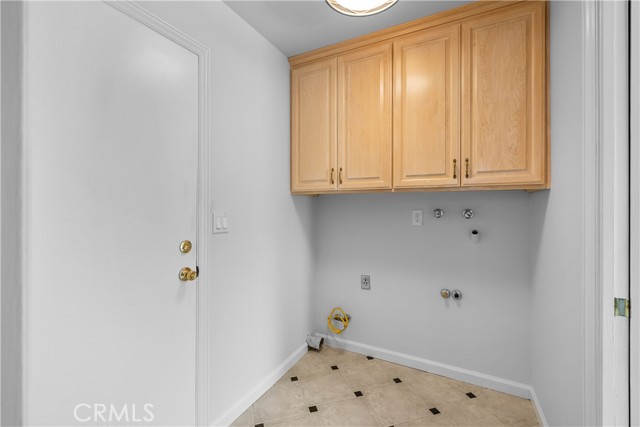 Laundry room with direct  garage access.