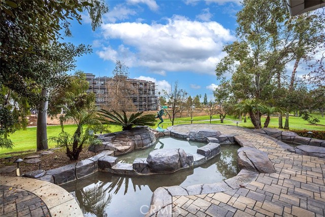 Water feature in back yard