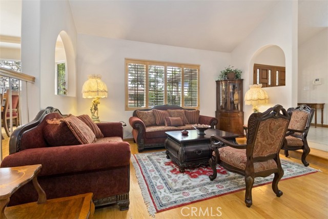 Elegant Formal Living Room, High Ceilings