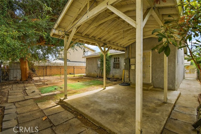 Covered Patio in Backyard