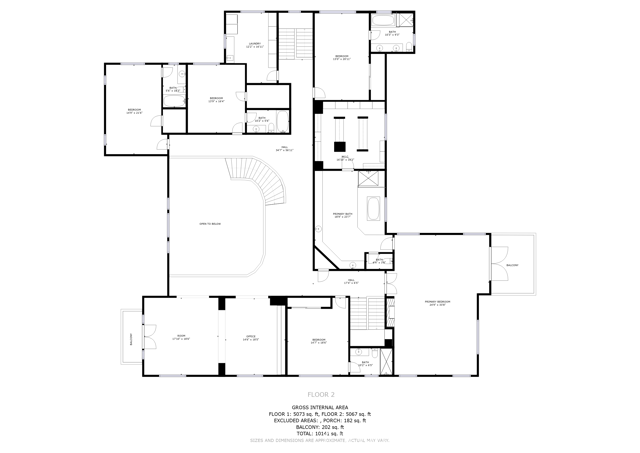 Floor Plan (2nd floor)