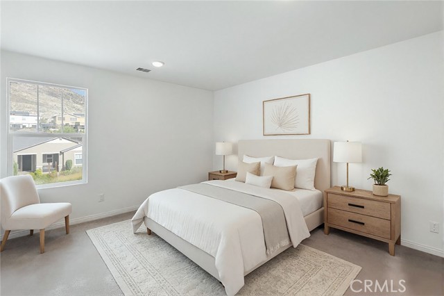 Bedroom #2. This photo is virtually staged.