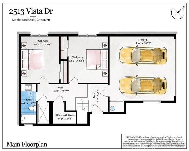 2513 Vista Dr, Manhattan Beach, California 90266, 4 Bedrooms Bedrooms, ,3 BathroomsBathrooms,Residential,Sold,Vista Dr,SB24152818