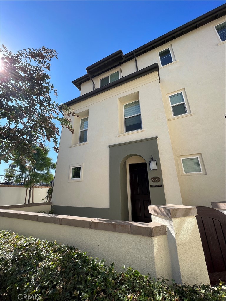 8282 Celestial Avenue Buena Park, California Welcome Home to 8282 Celestial Lane in the Prestigious City of Buena Park! Nestled in the High in Demand Gated Community of Aldea Walk! Beautifully remodeled home offering the most desired floorplan in the community! Prime end unit location - sharing only one common wall and beautiful courtyard. One of a kind tri-level floor plan, 3beds/2.5baths, boasting 1,686 of abundant living space! Direct access 3 car tandem garage & oversized storage room in the foyer. Make your way upstairs, you'll fall in love w/the large open great room w/wood laminate flooring, tons of windows - it's light n bright! Huge living area w/custom built in entertainment niche & adjacent dining space. Elegantly remodeled kitchen w/granite countertop, huge kitchen island w/storage, modern white cabinets, wrap around countertop w/lot's of cabinet space & high performance stainless steel appliances, plus pantry closet for extra storage. Convenient 1/2 bath for guests. On the Top floor, Primary suite w/walk-in closet & en-suite luxuriously remodeled bath. Two more bedrooms w/ample closet space & hallway remodeled bath! On top of it this end unit home offers a large front patio to enjoy, New AC system, water softener, recessed lighting throughout, beautiful window blinds & much more!! Convenient upper level laundry space. HOA includes; Secure gated community, outdoor seating area & BBQ to host family & friends, tons of guest parking. Walking distance to the Source Mall, Centrally located near schools, shopping, dining, parks, entertainment & easy 5/91 fwy commute. Don't miss this once in a lifetime opportunity!!