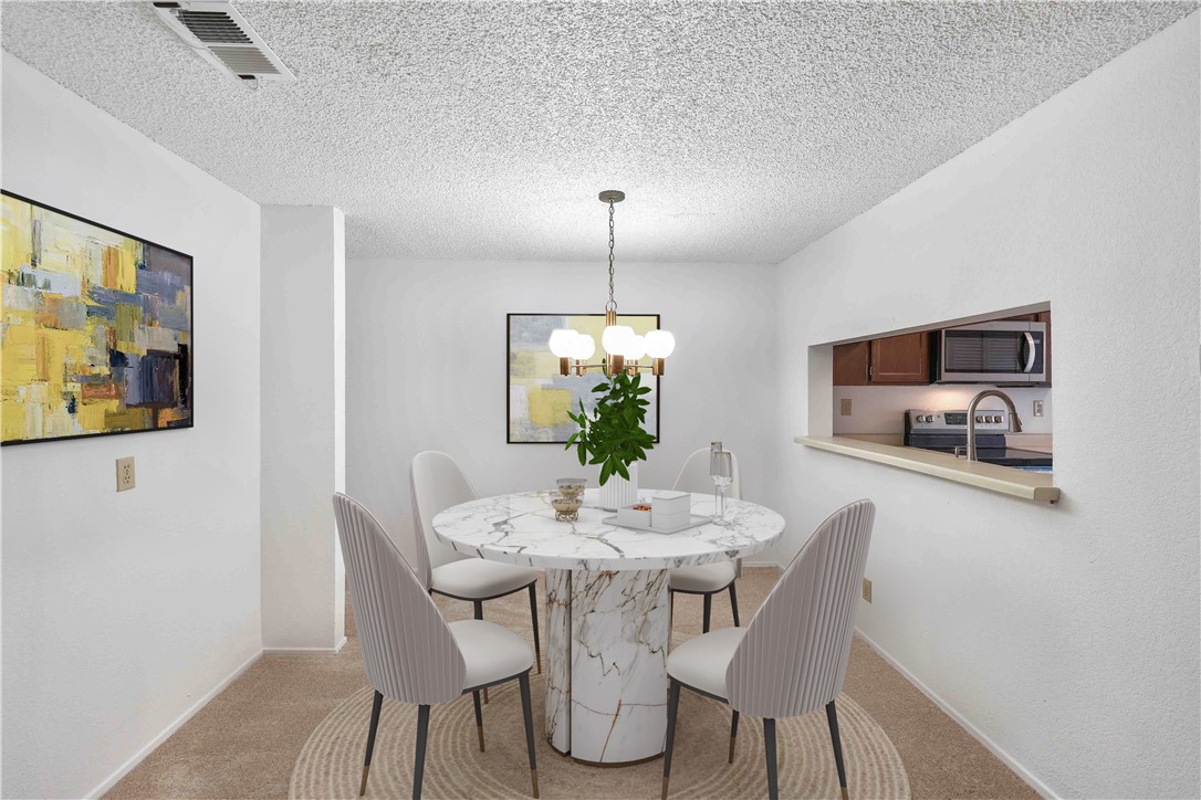 Dining Room with digitally staged furniture