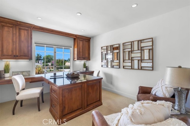 One of Four Bedrooms with Walk-in Closet, Currently being used as an Office.