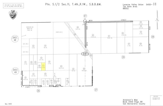 Detail Gallery Image 5 of 5 For 1 Ac Near Sunset Rd, Lucerne Valley,  CA 92356 - – Beds | – Baths