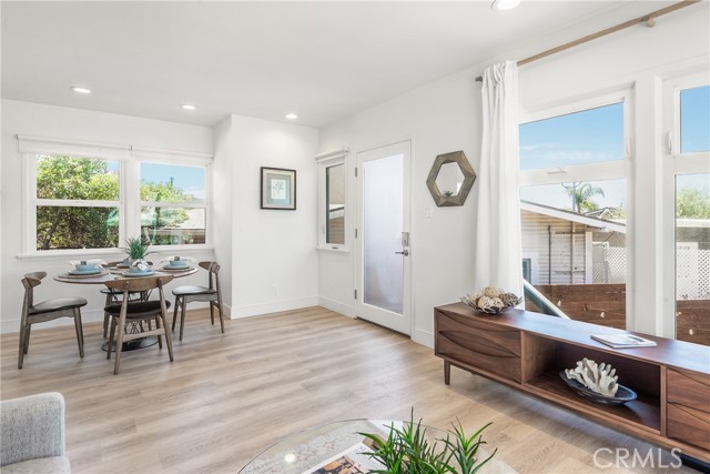 Beautiful and bright upper unit living room and balcony