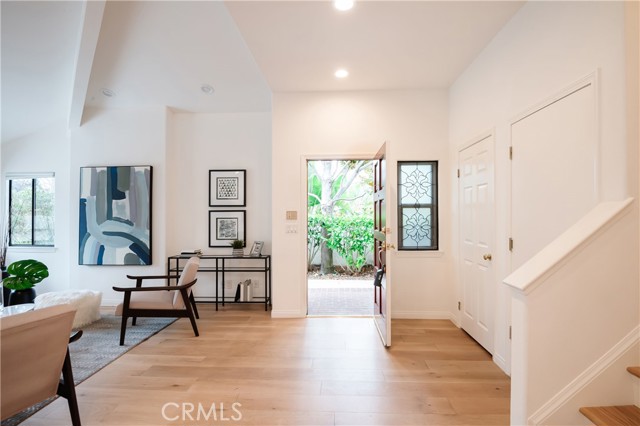 Entrance leading into first level of townhouse