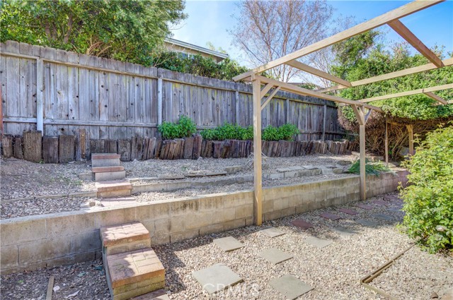 Tiered backyard for added privacy