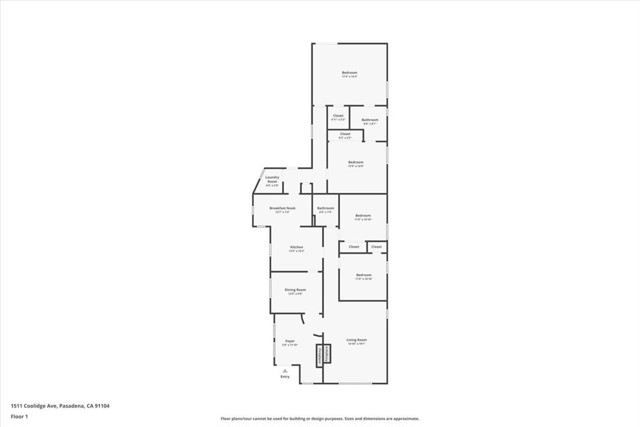 Detail Gallery Image 42 of 42 For 1511 Coolidge Ave, Pasadena,  CA 91104 - 4 Beds | 2 Baths