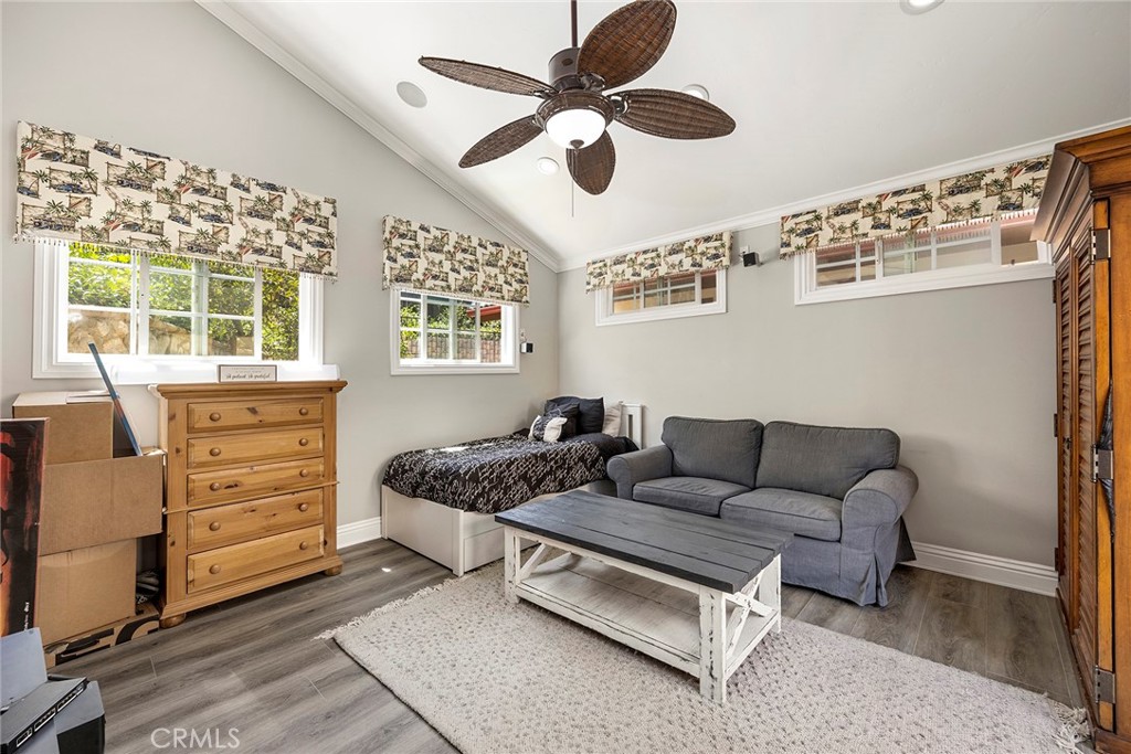 CASITA bedroom
with vaulted ceilings