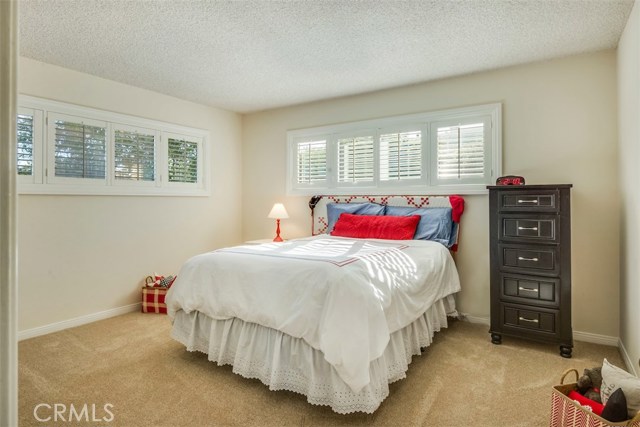 Large Master Bedroom with Plantation Shutters