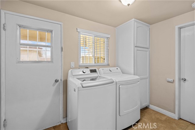 Inside laundry room