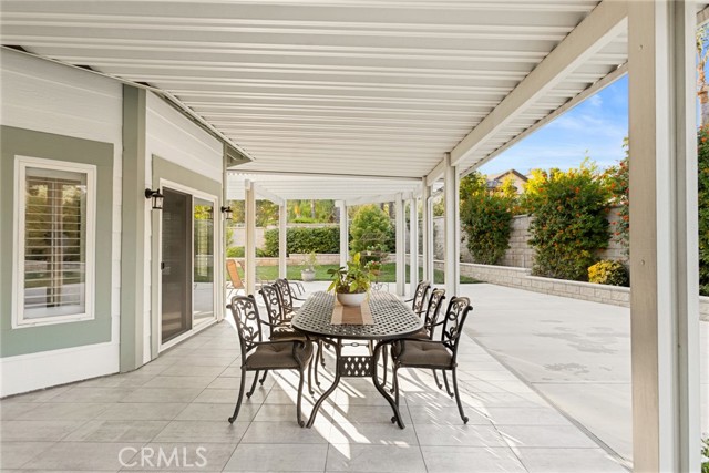 The expansive patio area will allow for multiple tables and makes for a wonderful place to host parties or have family gatherings.