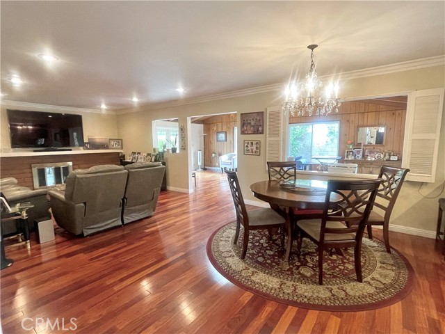Casual dining area and Cozy family room