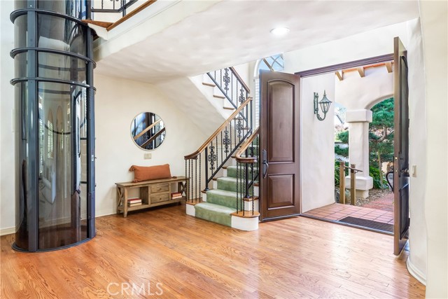 Tube Elevator in Foyer