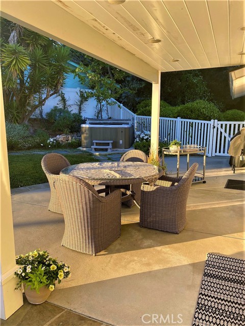 Patio off the living room.