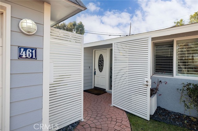 Secure gate to front door