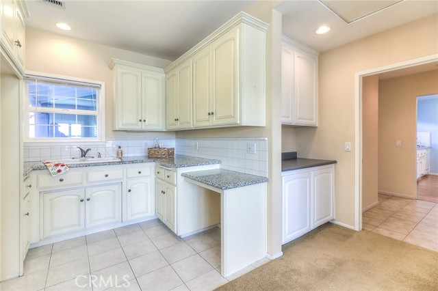 Great cabinets for storage.