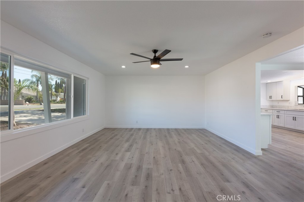 Large Living Room with Ceiing Fan