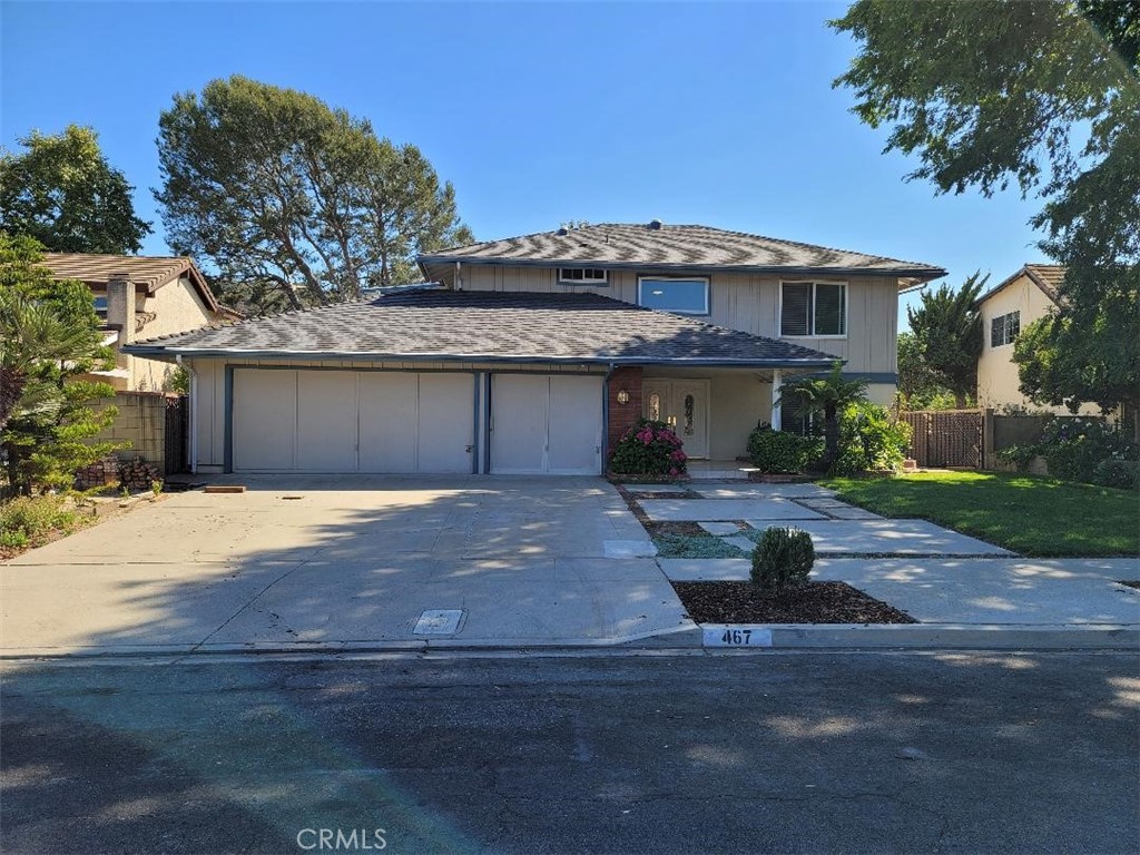 467 Havenside Avenue Newbury Park, California Desirable 4 bedroom, 3 bathroom home with VIEWS OF THE SURROUNDING MOUNTAINS AND PARK!! Home also has an AMAZING backyard with OCEAN BREEZE! Quiet community, three blocks from shopping centers,coffee shop, and 1 block from Cypress Elementary School.This entertainer's backyard features a large pebble tec pool, spa, and shade covered patio with many plants and flowers! VERY SPACIOUS formal living area and dining room with hardwood flooring throughout. Lead glass entry doors into the foyer. The kitchen offers soft closing custom alder cabinets with built in refrigerator and microwave (Viking appliances). Stove has infared heating for food warming. Large kitchen breakfast bar with dual pane extra thick glass windows with granite counter tops and marble floors. The kitchen flows into family room making this space ideal for gatherings. It has a cozy fireplace for keeping warm. The main floor has a guest powder bath and a sliding glass door for easy viewing and access to pool, spa, and spacious yard with private block walls. Great backyard for family and pets. Recessed can lighting throughout. Master Bedroom has balcony with panoramic view of mountains and park. 3 car garage with spacious driveway parking. This property is a home you CAN'T MISS! Broker is related to seller's of this property.