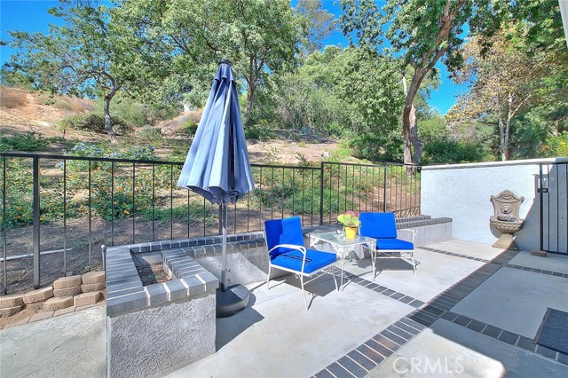 Private patio area for the ensuite