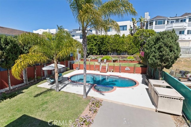 Large in ground pool and spa. Recently refinished surface.