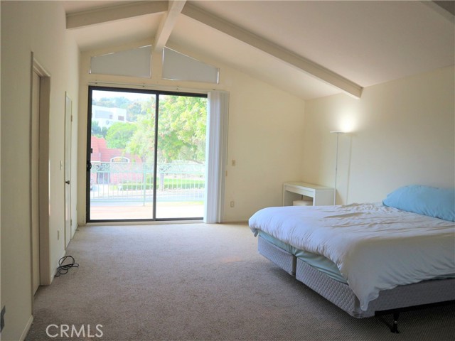 Master suite with balcony