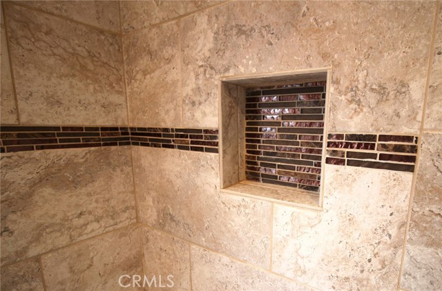 Master bath #2 with built in shelf