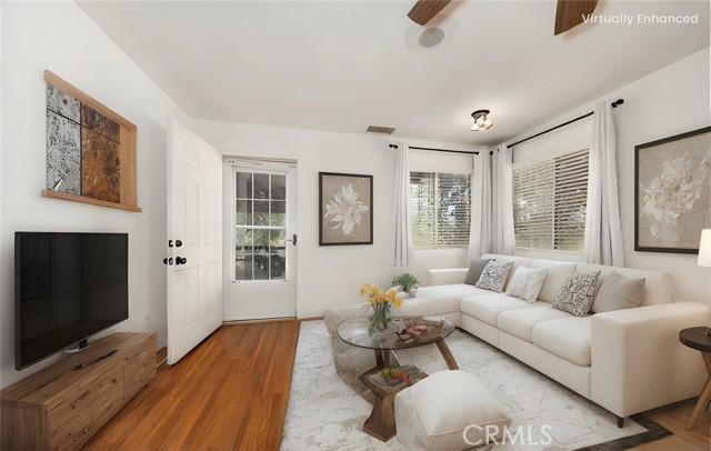 Virtually staged Living Room