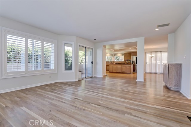 Family room open to kitchen