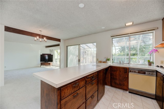 Kitchen open to Dining