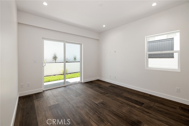 One of three bedrooms on the first level