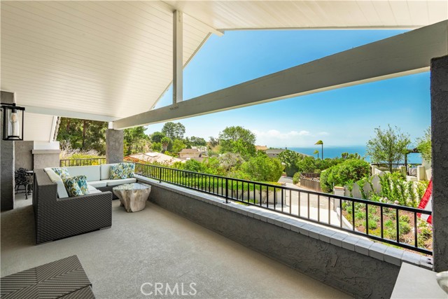 Ocean/Catalina view from large covered deck outside Primary Suite