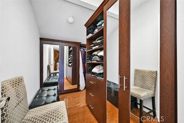 Walk In Closet with Custom Built-in Organizer