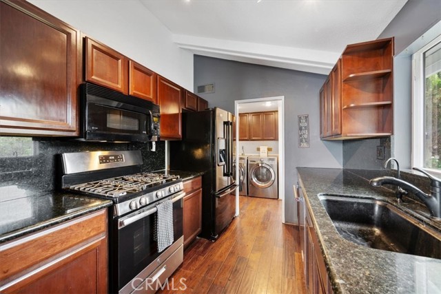 Very functional kitchen with lots of light