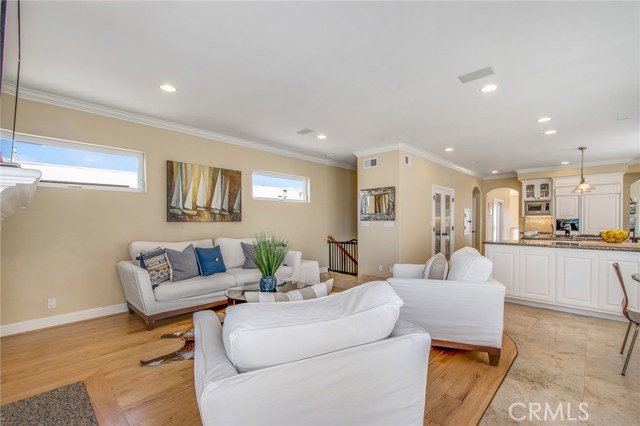 Family room off kitchen third level. (North side of home)
