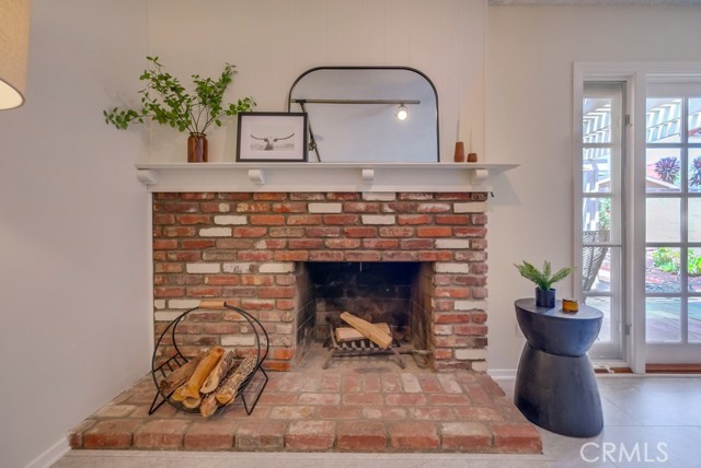 Beautiful fireplace in livingroom