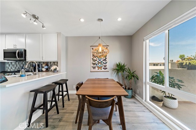 Dining Room with lots of natural light.