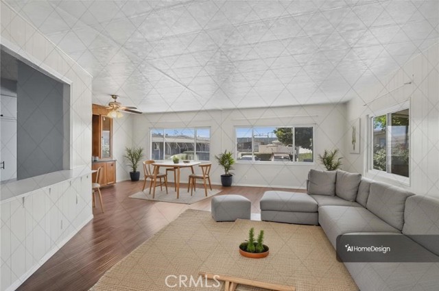 Virtually staged with AI to show design potential