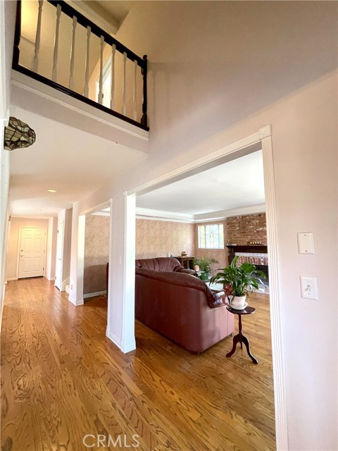 Entry with lofted ceiling