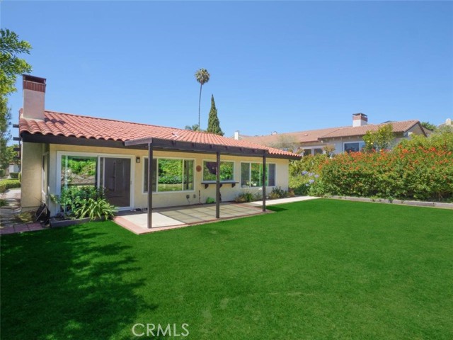 Back Elevation with Grassy Backyard & Patio Back Elevation with Grassy Backyard & Patio