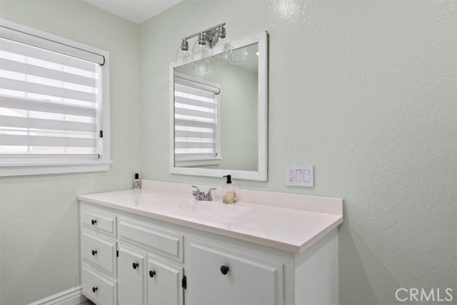 Hallway bathroom vanity