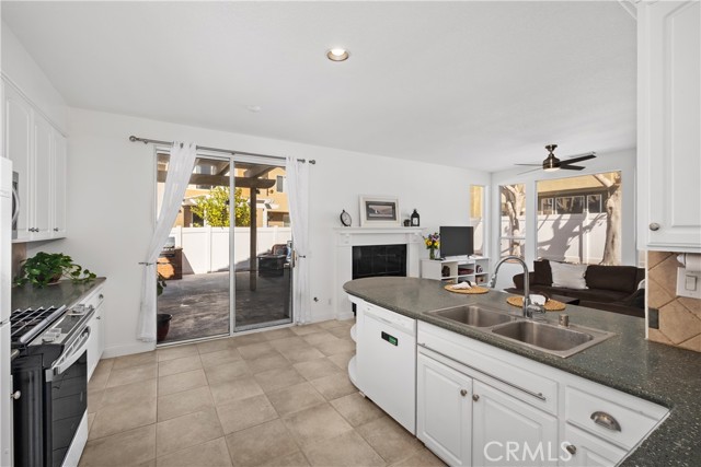 Kitchen and view