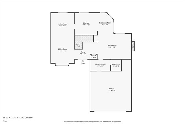 Detail Gallery Image 38 of 39 For 601 Las Arenas Ct, Bakersfield,  CA 93314 - 3 Beds | 2/1 Baths