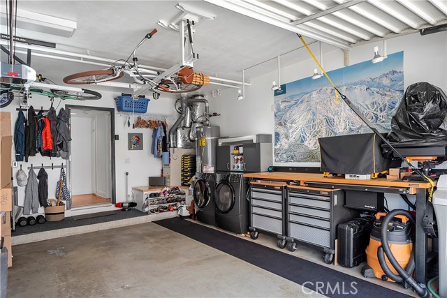 Garage organized by a meticulous engineer