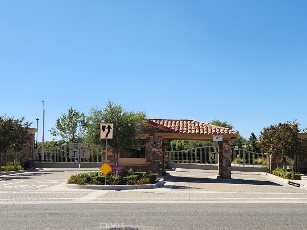 One of the gated entries to the HOA