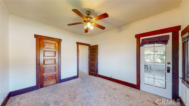 Front Bedroom with door to porch