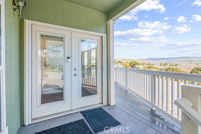 Double french doors with disappearing